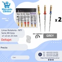 Limas Rotatoria - NITI Serie AR-Grey  x1-x3 en 25 mm - Deltajet