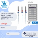 Limas mecanizadas  RACE EVO 4%  15.04/25.04/30.04  25mm x 3u - FKG