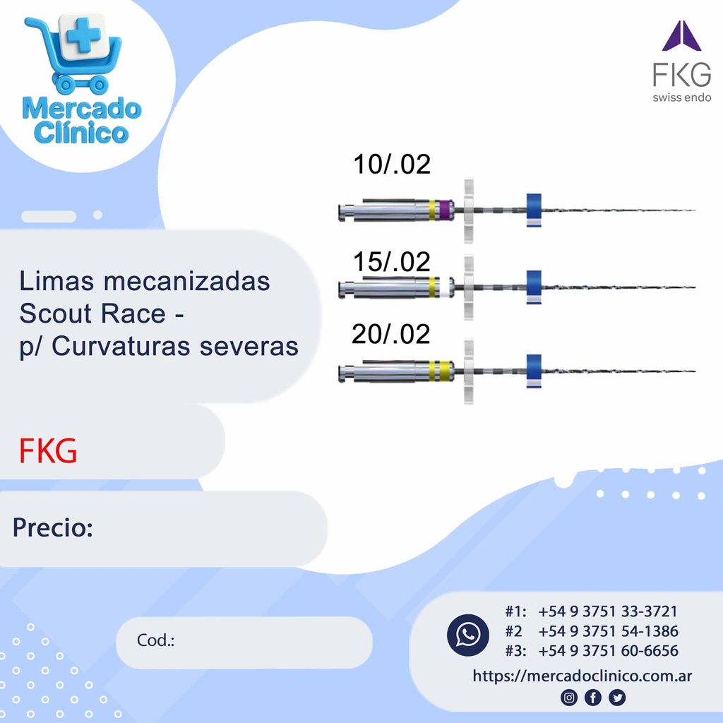 Limas mecanizadas  Scout Race - FKG