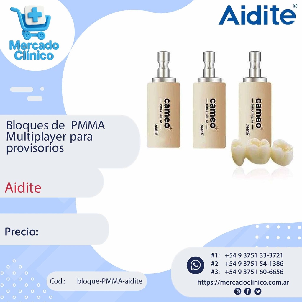 Bloques de  Zirconio 3DDpro Zir - Aidite (copia)