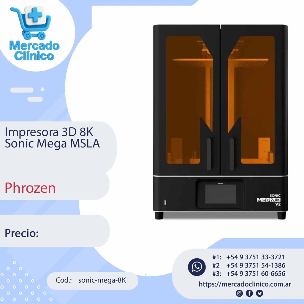 Impresora 3D 8K Sonic Mega MSLA - Phrozen