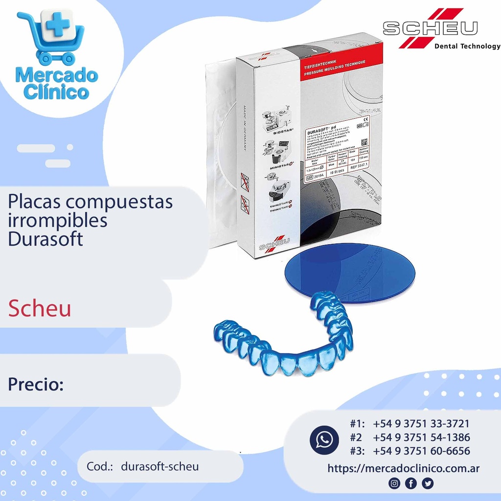 Placas / Láminas  compuestas irrompibles Durasoft- Scheu