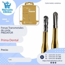 Fresas Transmetales de corte PREDATOR - Prima Dental