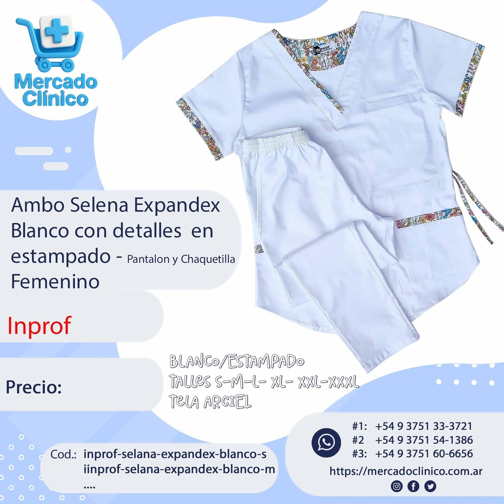 Ambo Selena Celeste - (S-XXL)
