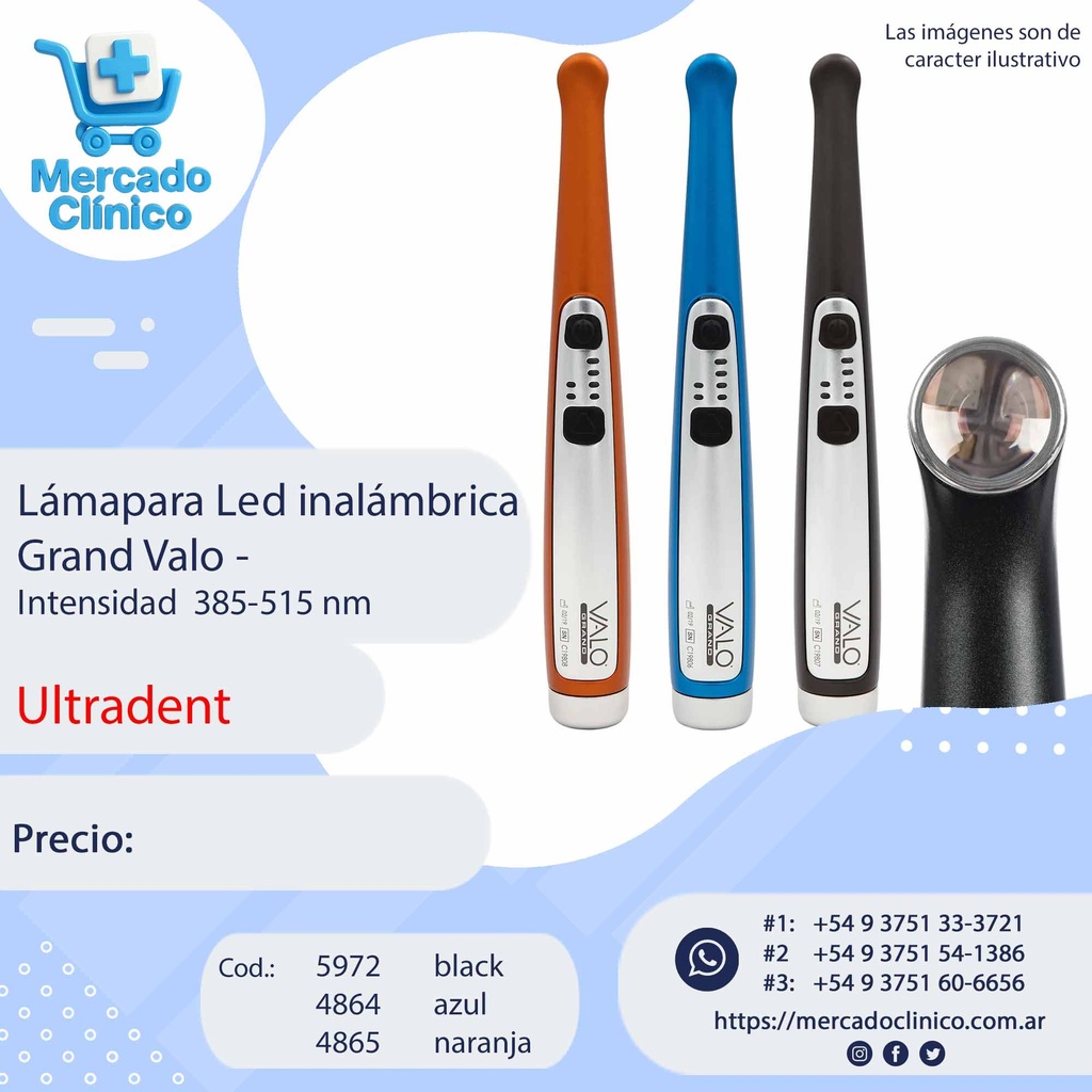 Lámapara Led inalámbrica Grand Valo - Ultradent