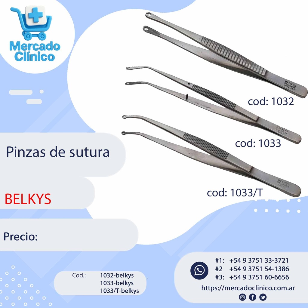 Pinza de sutura   - Belkys