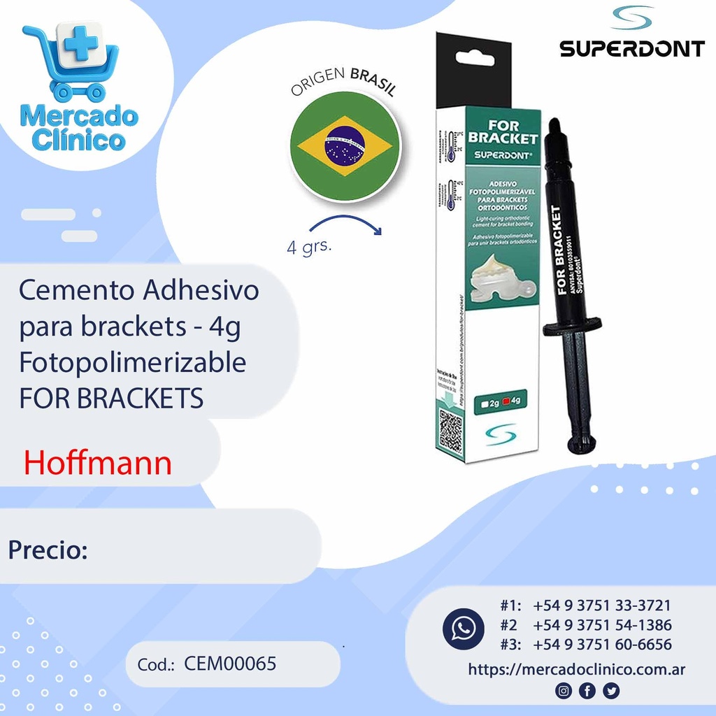 Cemento adhesivo para Brackets - For Brackets - Superdont