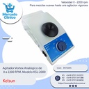 Agitador Vortex Analógico de  0 a 2200 RPM. Modelo KSL-2000 - Kelsun