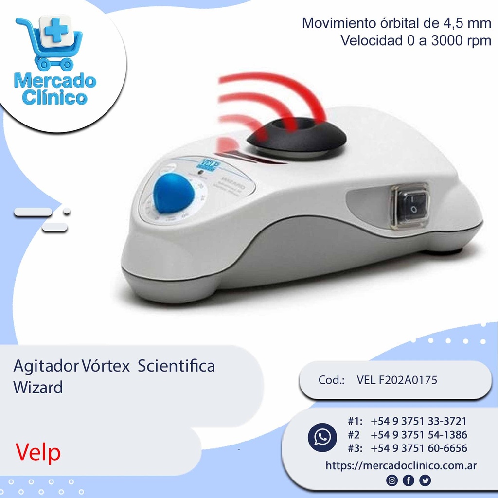 Agitador Vórtex  Scientifica  Wizard - Velp