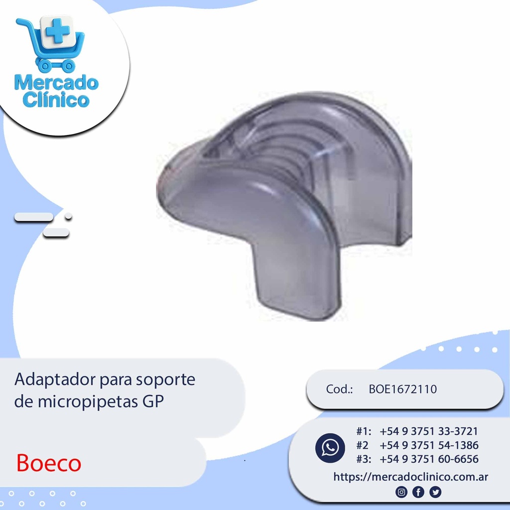 Adaptador para soporte de micropipetas GP - Boeco