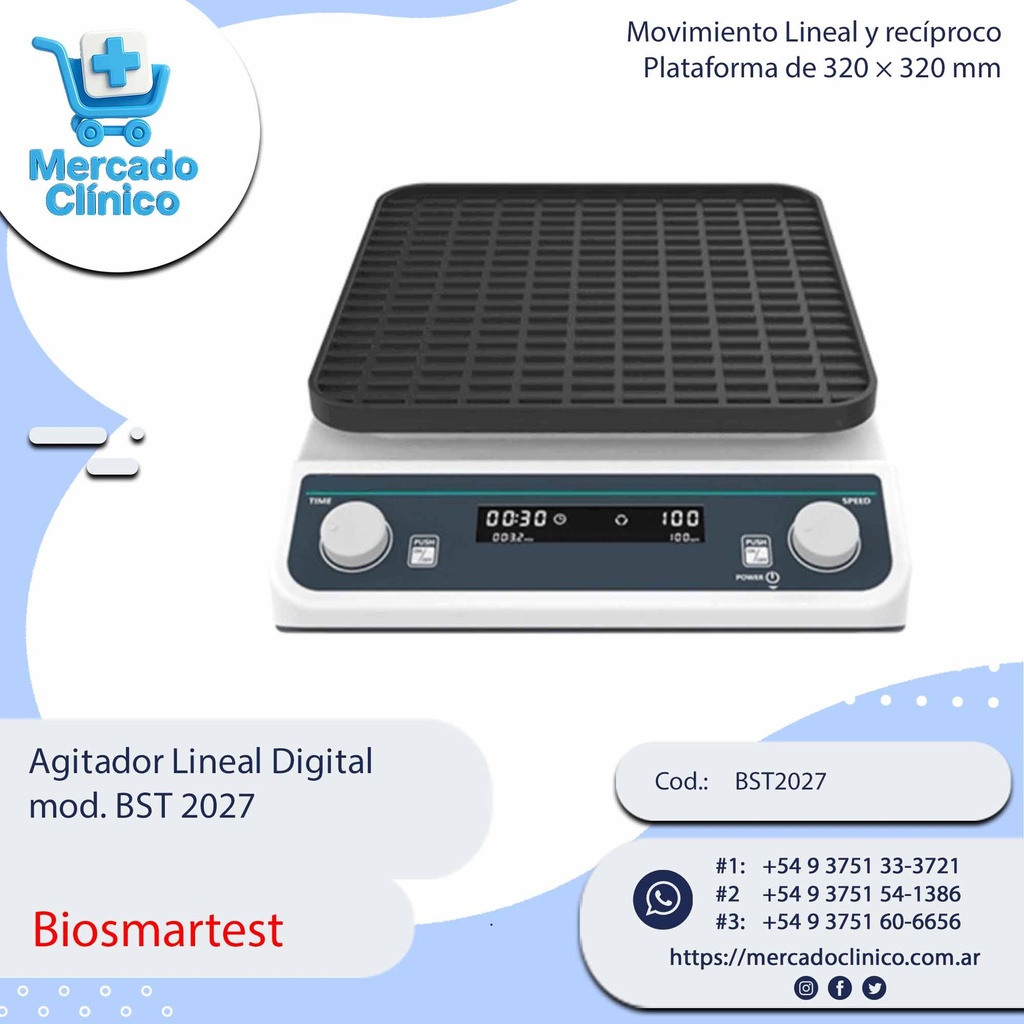 Agitador Lineal Digital  mod. BST 2027 - Biosmartest