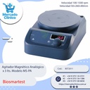 Agitador Magnético Analógico  x 3 lts. Modelo MS-PA - Biosmartest
