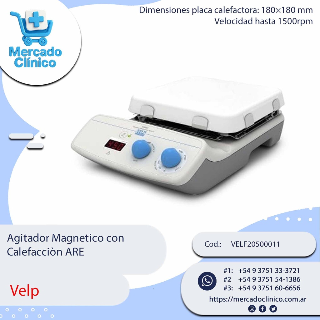 Agitador Magnetico con Calefacción AREC - VELP