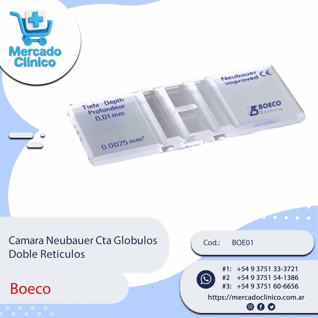Camara Neubauer Cta Globulos  Doble Reticulos - Boeco