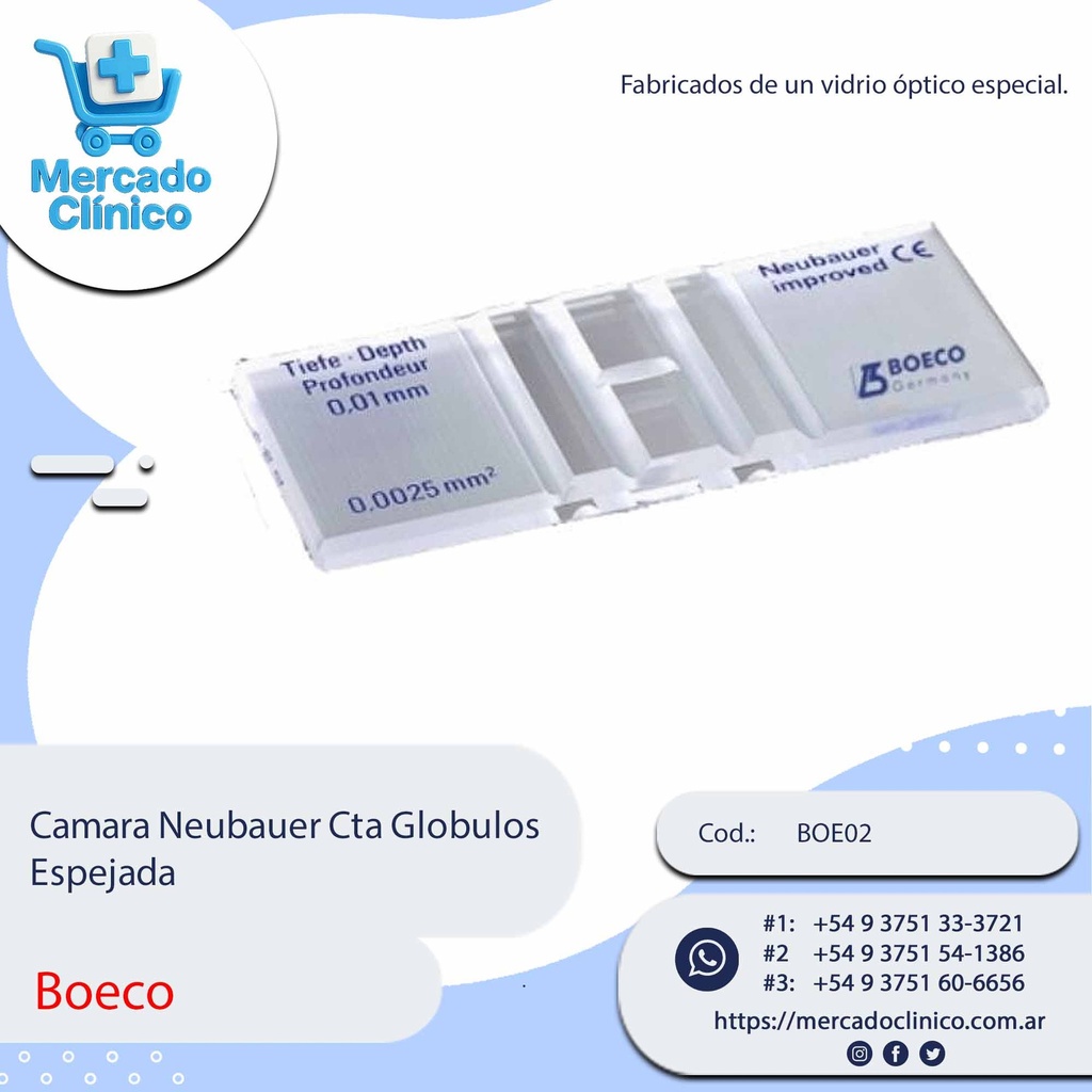 Cámara Neubauer Cta Globulos  Espejada - Boeco