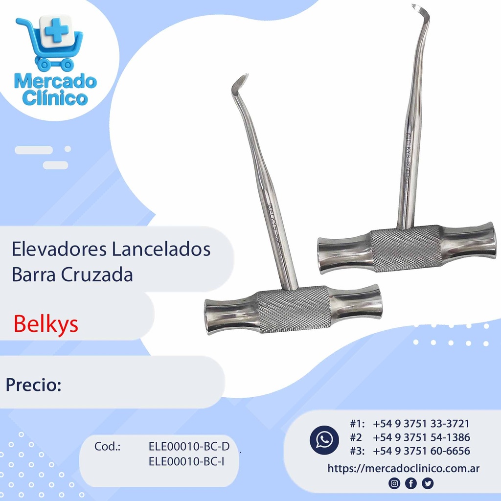 Elevadores Lancelados Barra Cruzada - Belkys