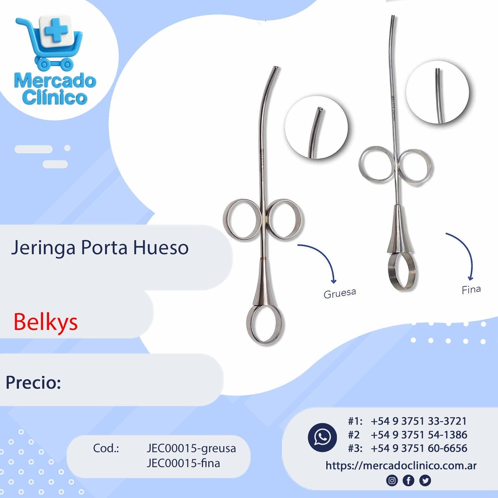 Jeringa porta hueso - Belkys