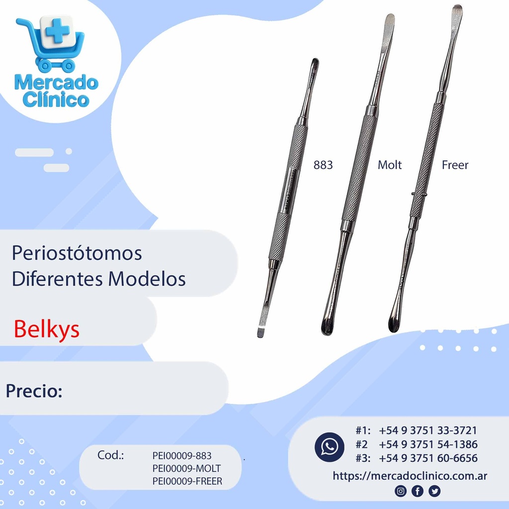 Periostotomo - Diferentes Modelos - BELKYS
