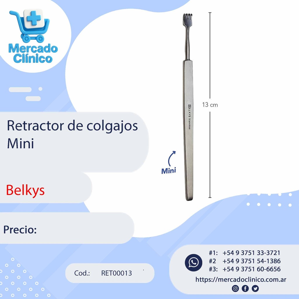 Separador / retractor de colgajos MINI - Belkys