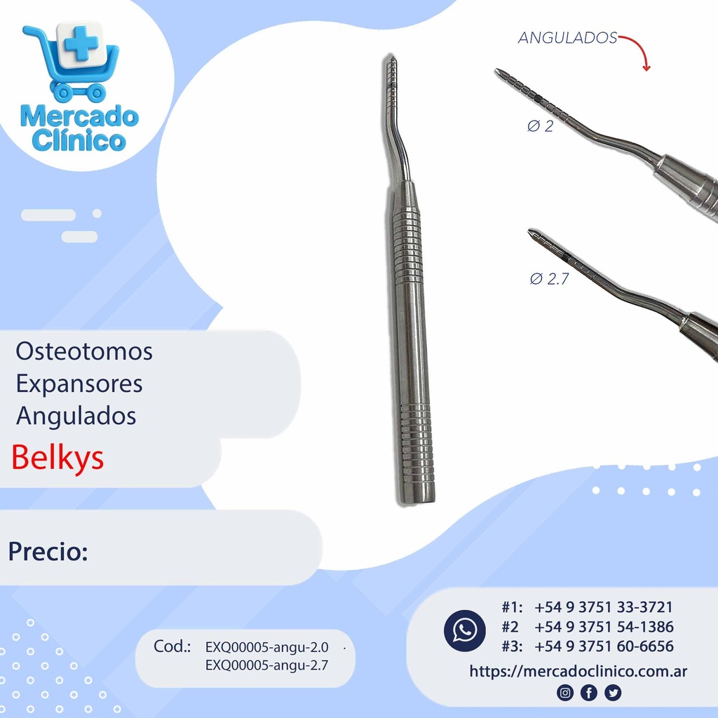 Osteotomos Expansores Angulados - Belkys