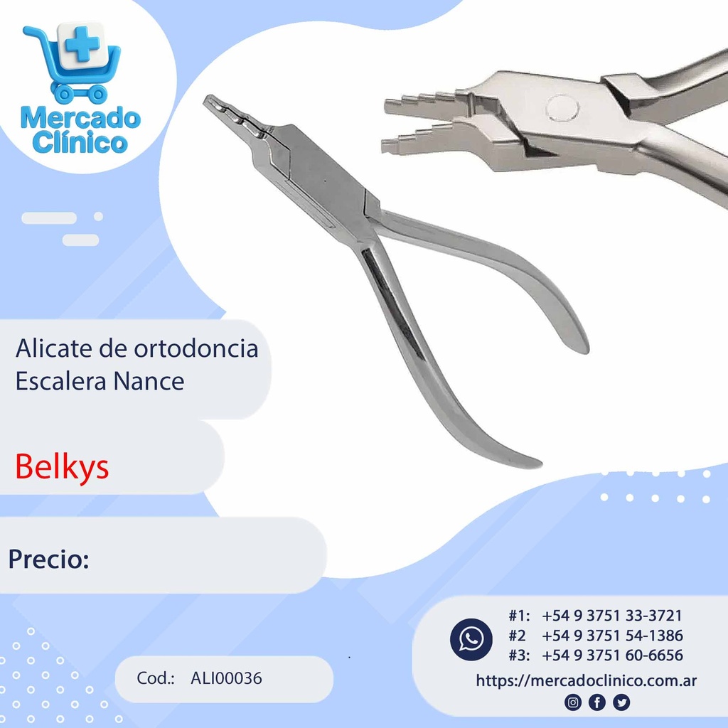 Alicates de Ortodoncia  Escalera Nance - Belkys