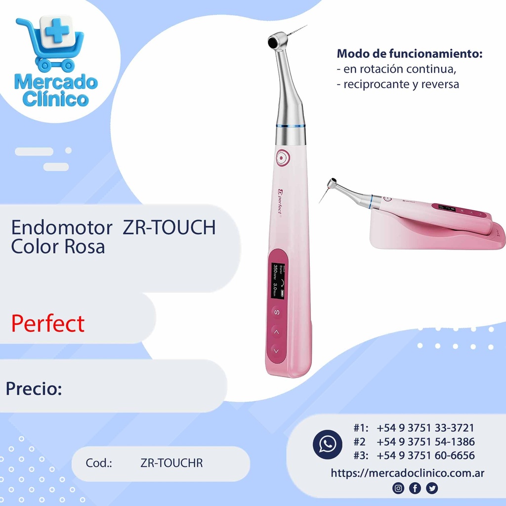 Endomotor ZR-TOUCH + 1 blíster de limas de regalo - Perfect