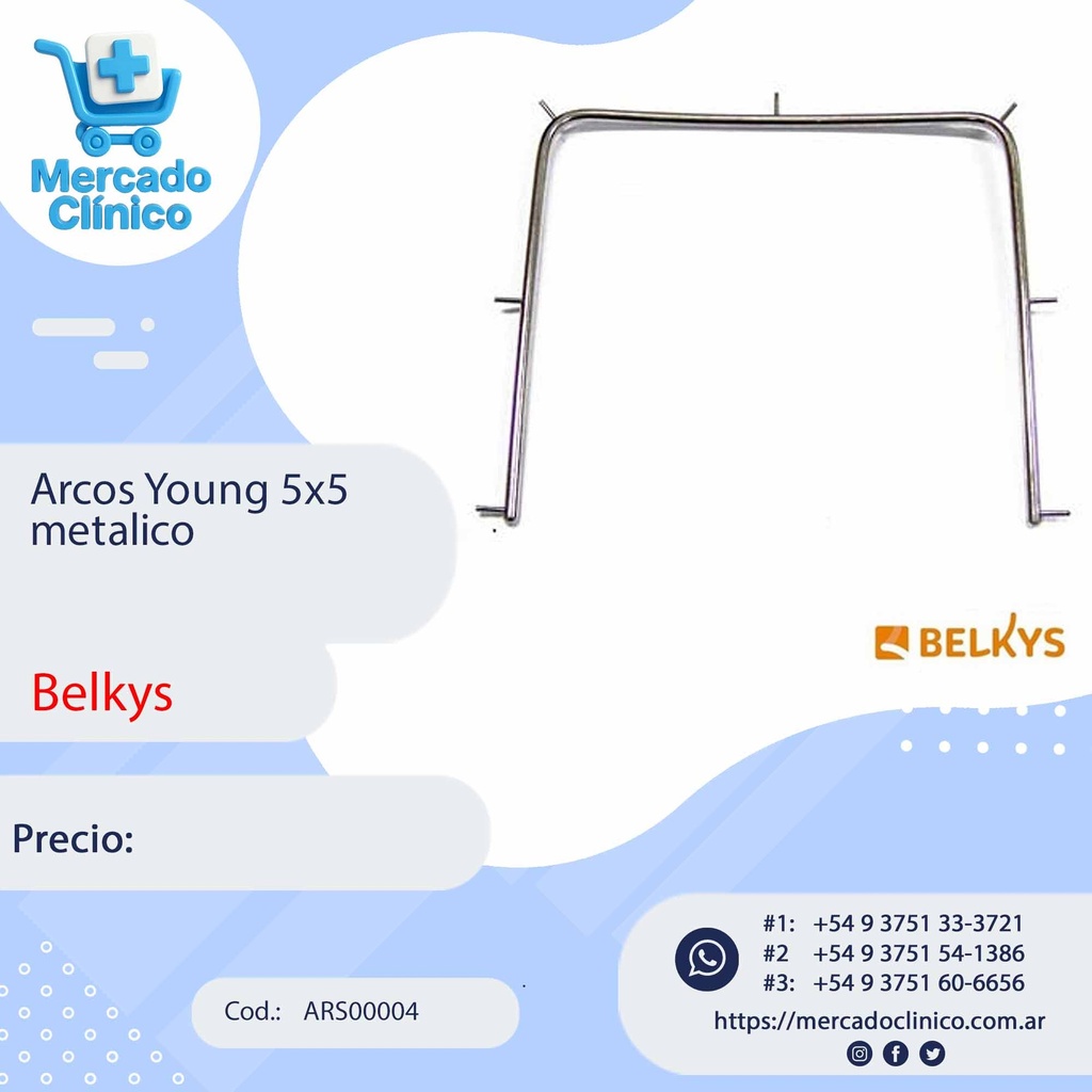 Arcos Young 5x5 metálico - Belkys
