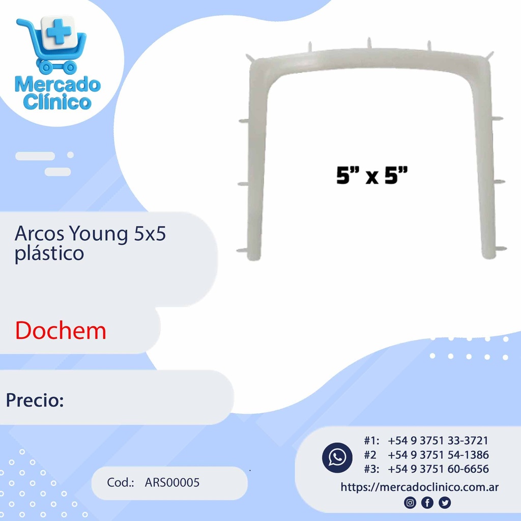 Arcos Young 5x5 plástico - Belkys