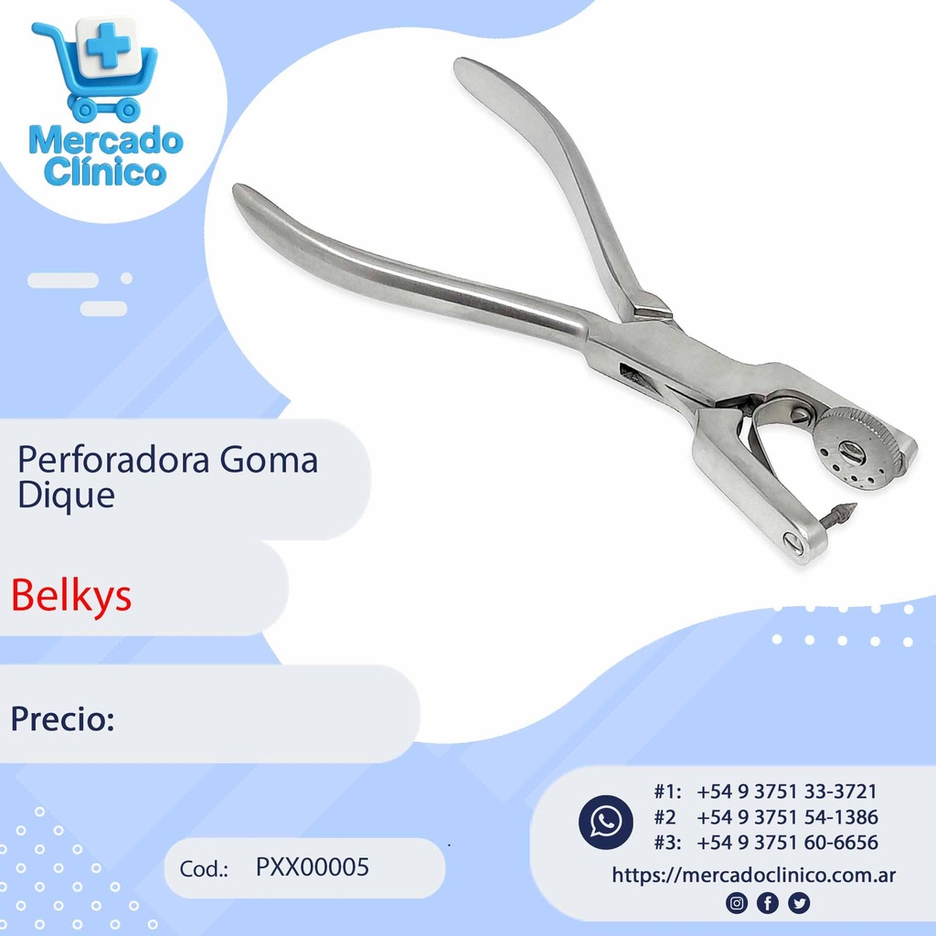 Perforador de goma dique - Belkys