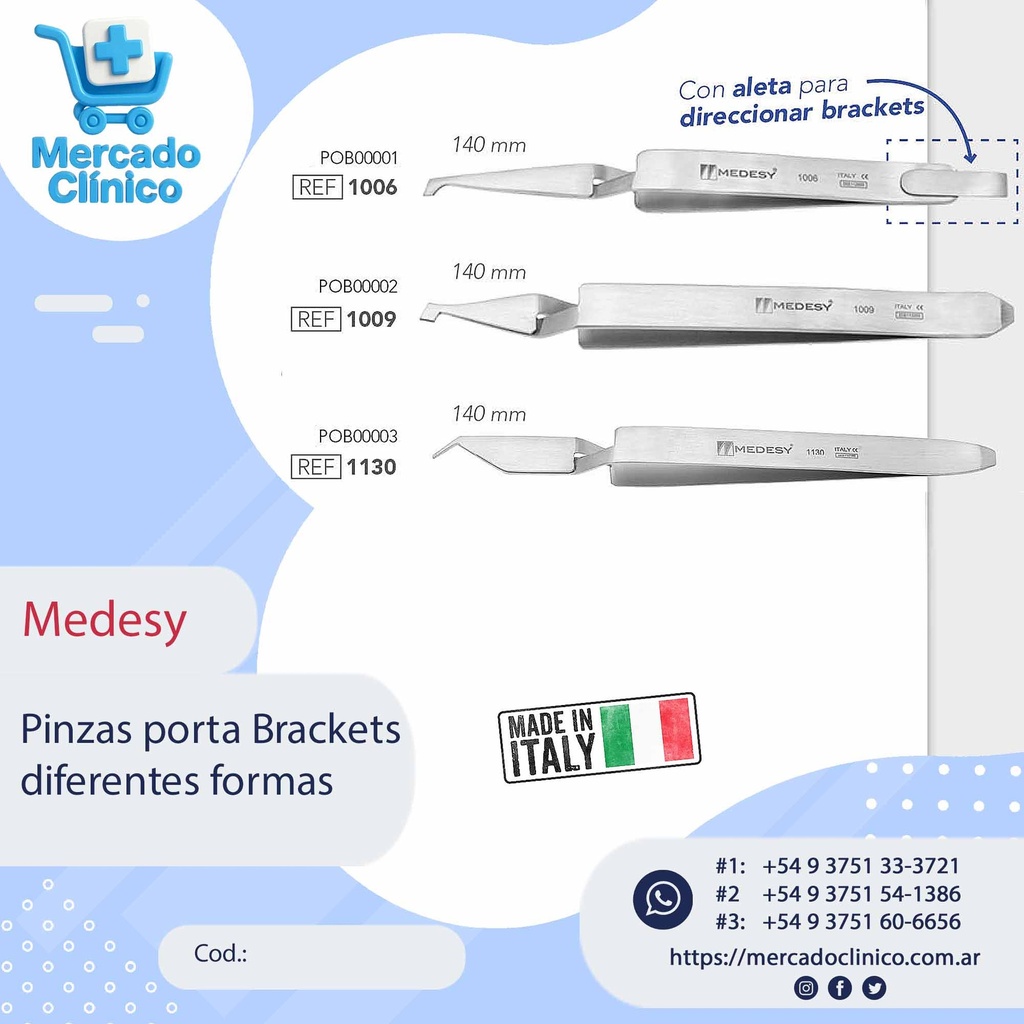 Pinza porta tubos - Medesy
