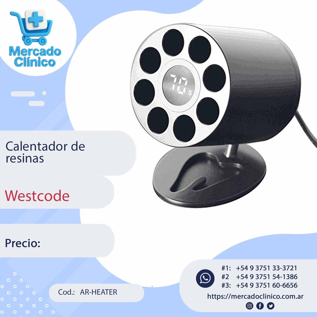 Calentador de resinas/anestesia - Westcode