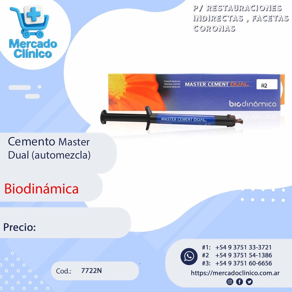 Cemento master Dual automezcla (BIODINAMICA)