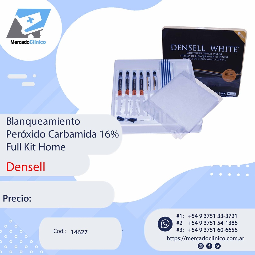 Blanqueamiento CP16% - FULL KIT HOME - Densell