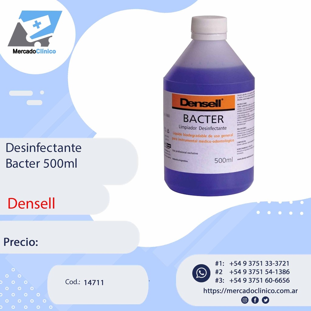 Desinfectante Bacter 500ml - Densell