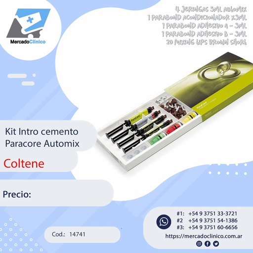 Kit Intro cemento Paracore Automix - Coltene