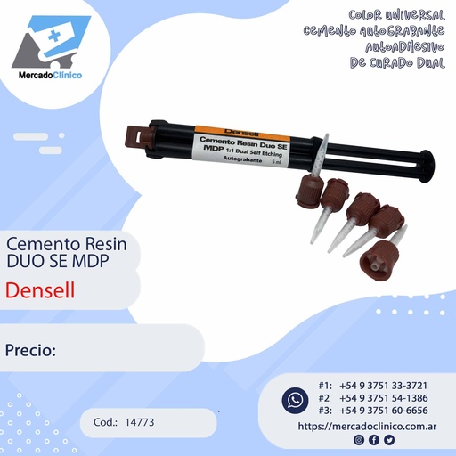 Cemento resin DUO SE MDP - Desnell