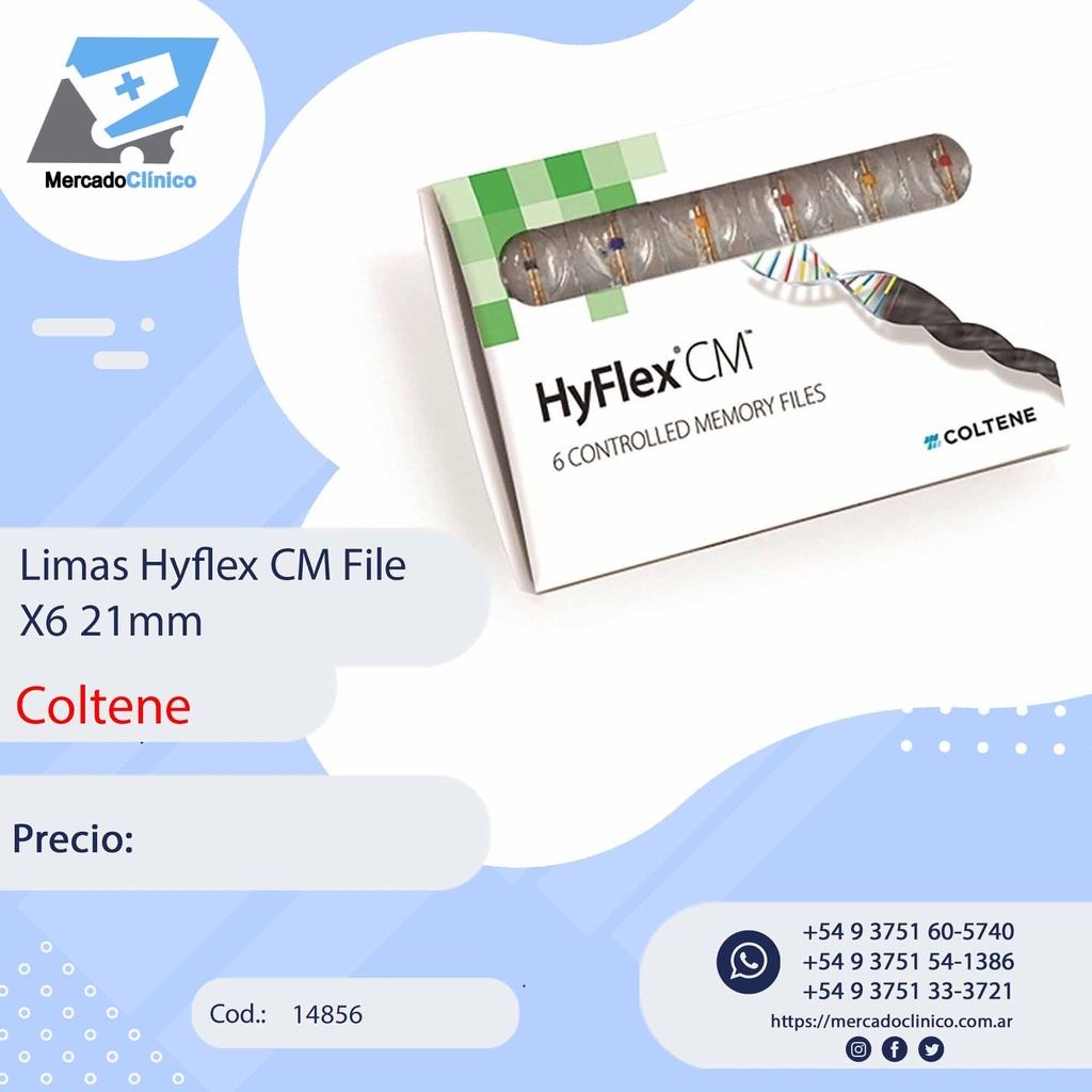 Limas HYFLEX CM file X6 21MM - COLTENE