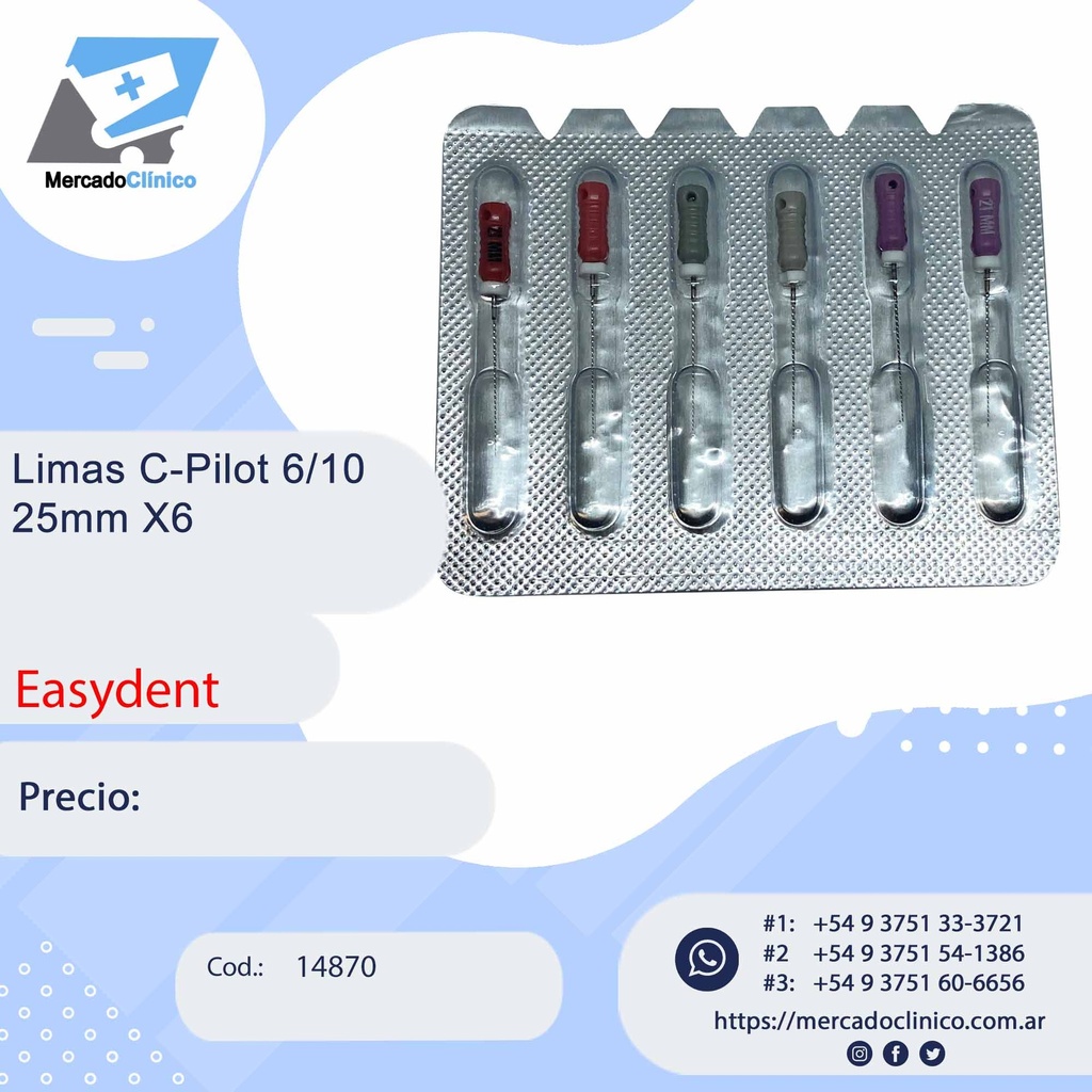 LIMAS C-PILOT 06 - 25MM X6 - EASYDENT
