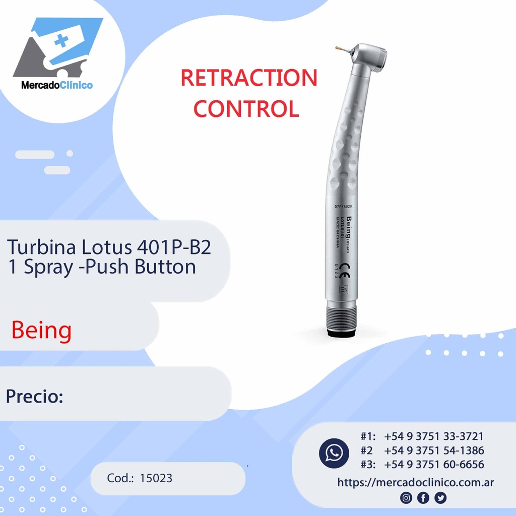 Turbina Lotus 401P-B2 1 Spray -Push Button - Being