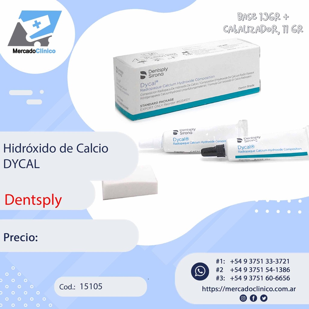 Hidroxido de calcio DYCAL - DENTSPLY