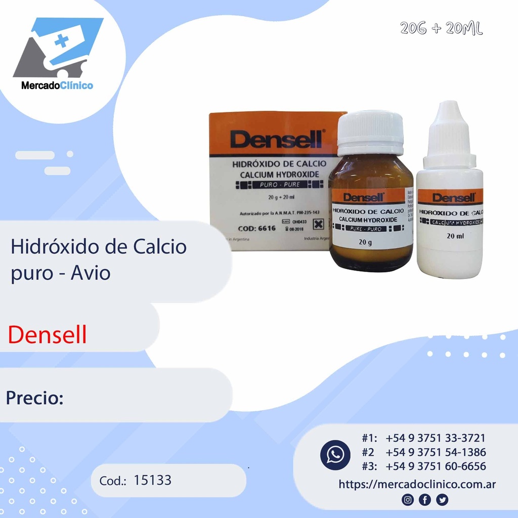 Hidroxido de calcio PURO - Avio - Densell