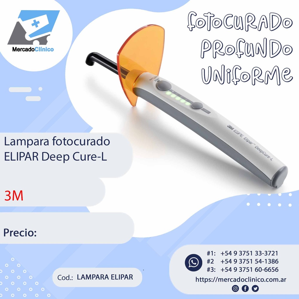 Lampara Fotocurado - ELIPAR  deepcure  L - 3M