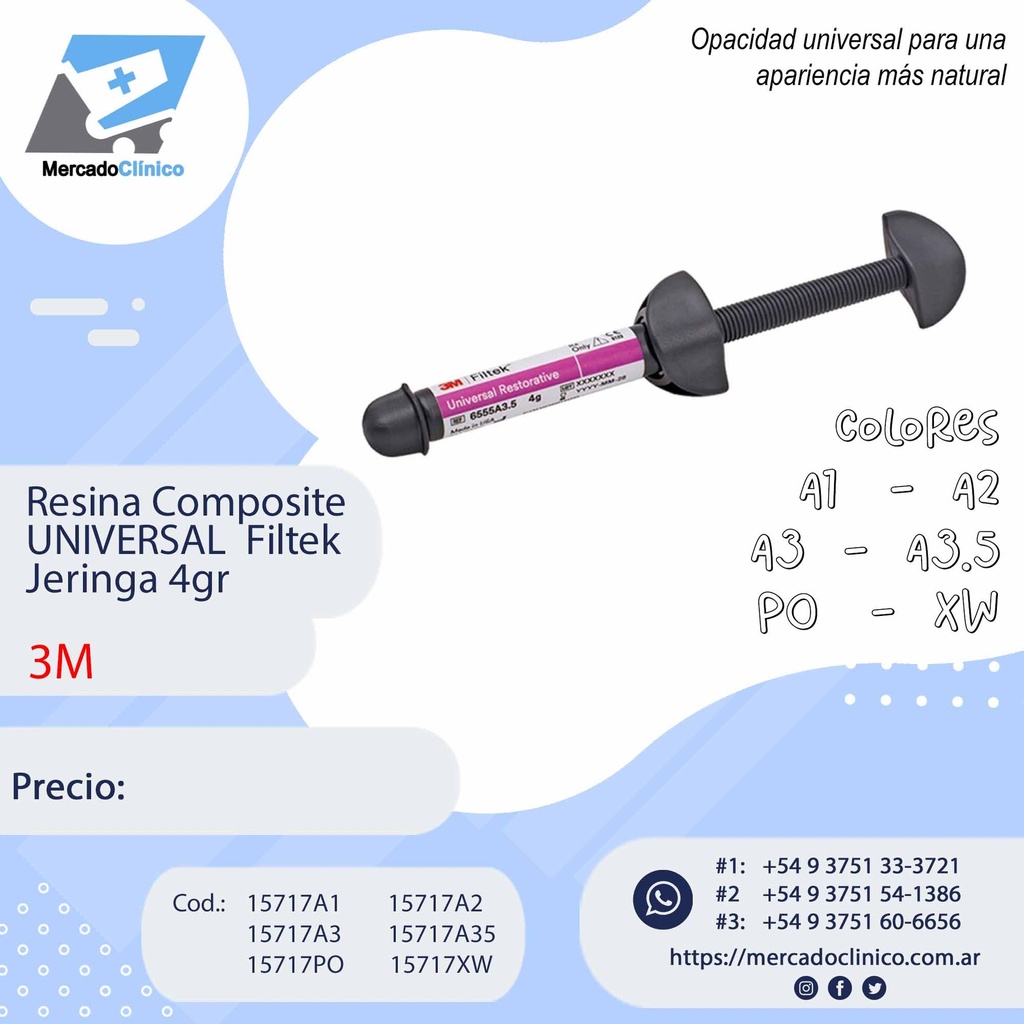 Resina Composite UNIVERSAL Filtek 4gr - 3M