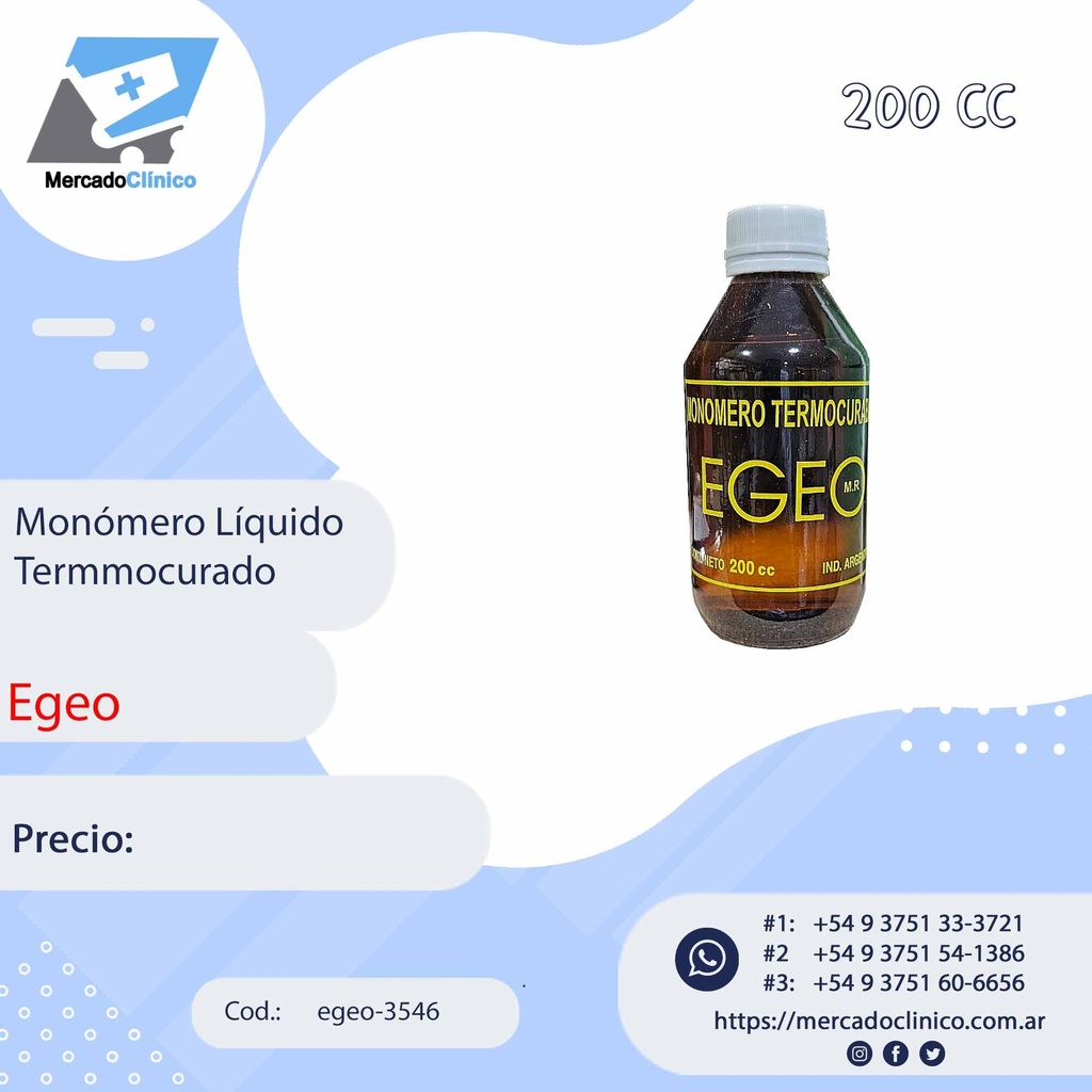 Monómero de Termocurado EGEO 