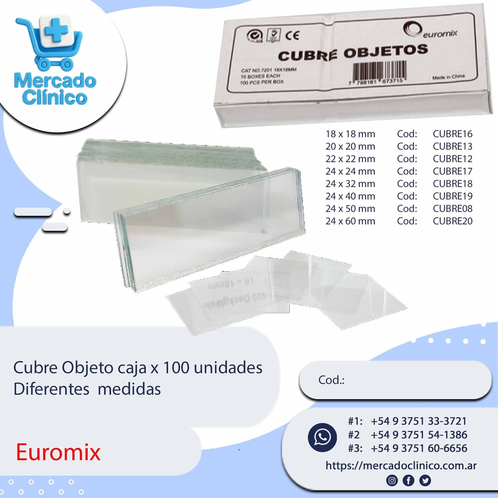 Cubre Objeto x 100 Un - Dif. Tamaños - EUROMIX