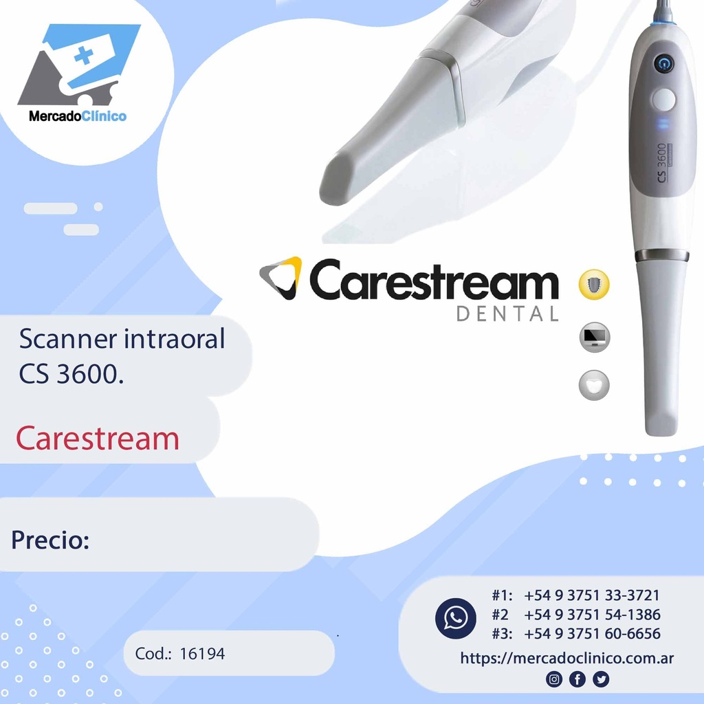 Escaner / Scanner intraoral CS 3600 - CARESTREAM