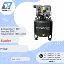 CompresorCompresor 1.HP tanque 38 Lts recup.135Lts/min - EVODEN