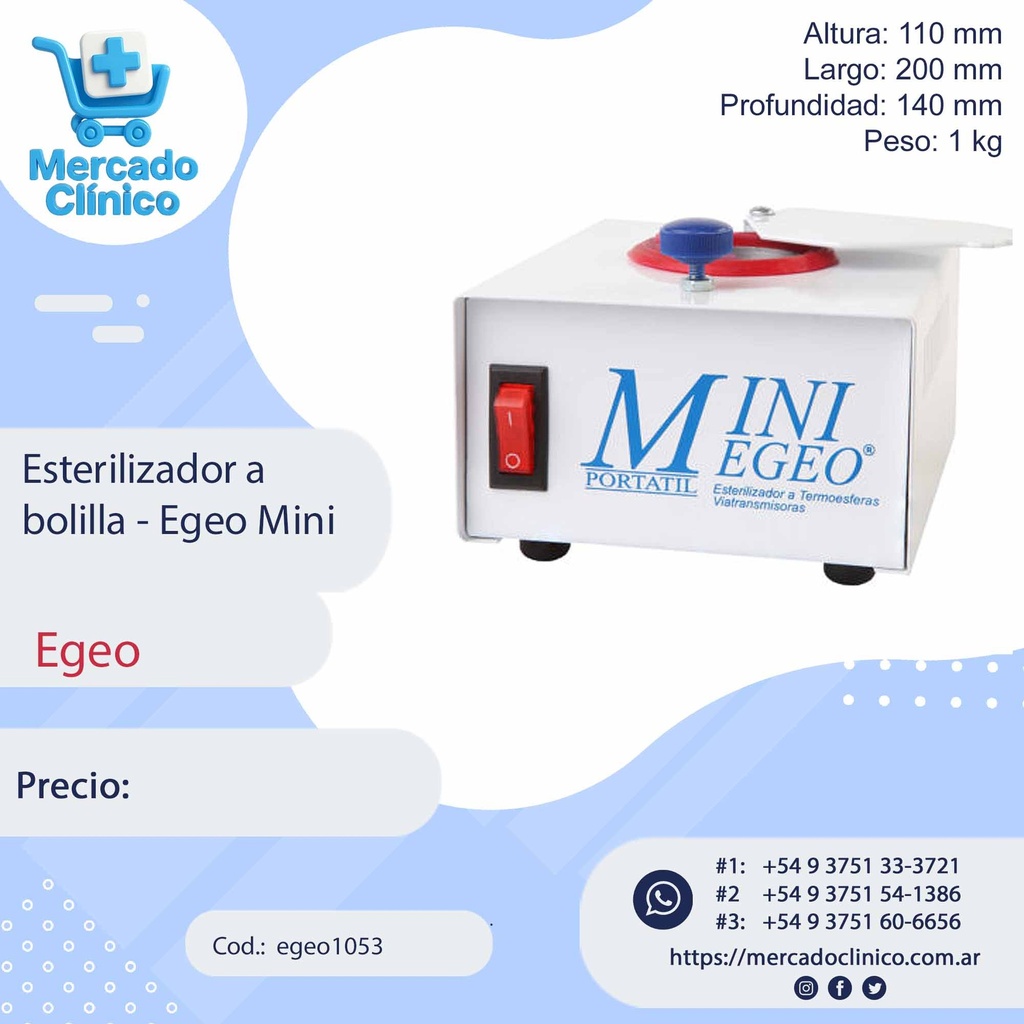 Esterilizador a bolilla - Egeo Mini - EGEO