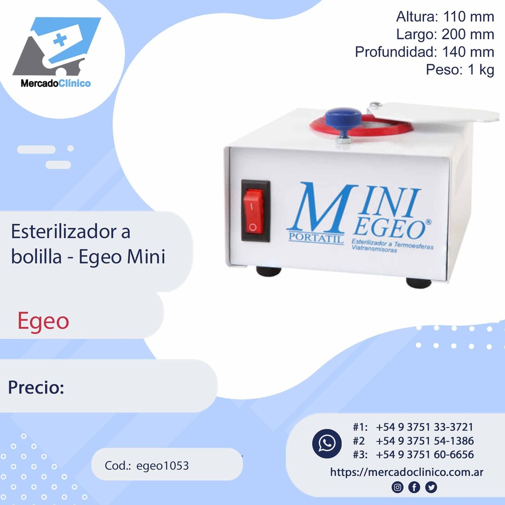 Esterilizador a bolilla a cuarzo - Egeo Mini - EGEO