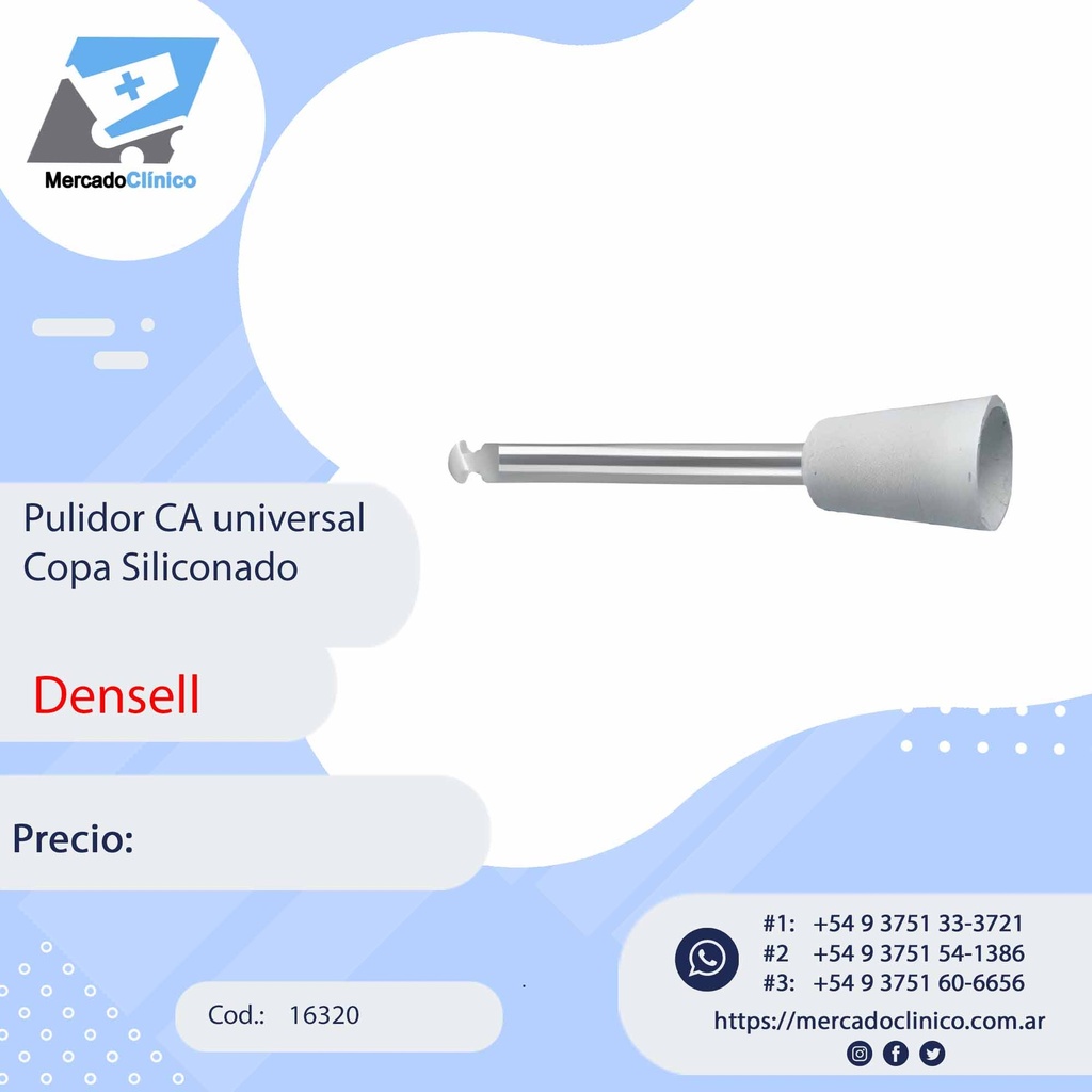 Pulidor CA universal Copa Siliconado - Densell